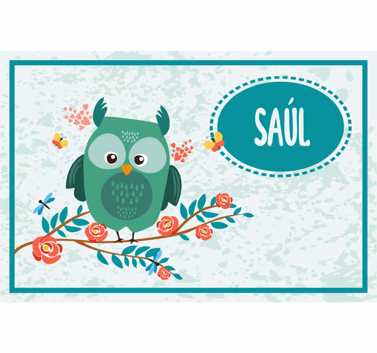 Store enrouleur pour chambre enfant hibou personnalisable - TenStickers