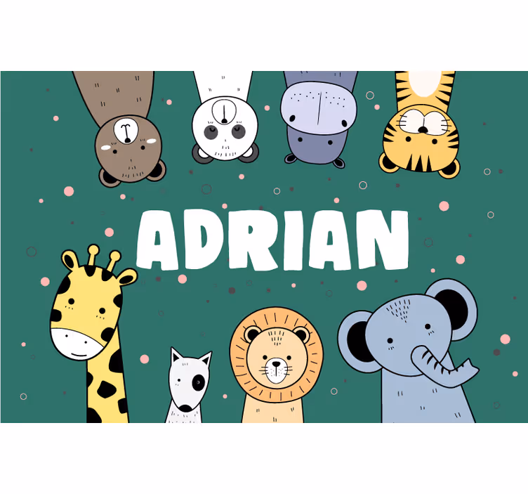 Store enrouleur pour chambre enfant animaux mignons - TenStickers