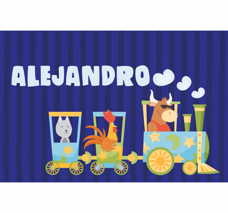 Store enrouleur pour chambre enfant tapis train personnalisé - TenStickers