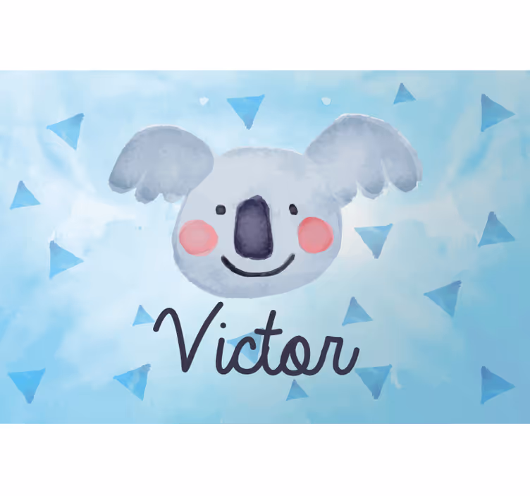 Store enrouleur pour chambre enfant koala personnalisé - TenStickers