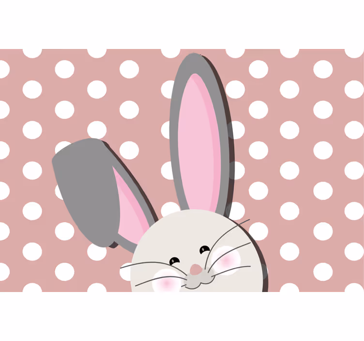 Store enrouleur pour chambre enfant lapin à une oreille - TenStickers