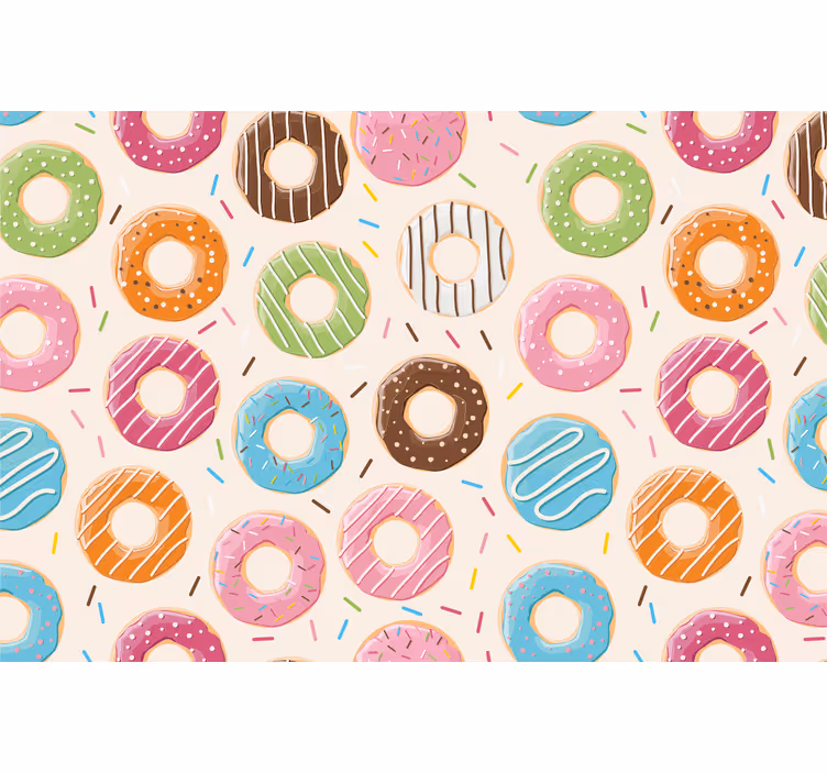 Store enrouleur pour chambre enfant motif donuts - TenStickers