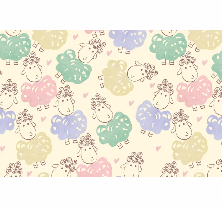 Store enrouleur pour chambre enfant motif moutons - TenStickers
