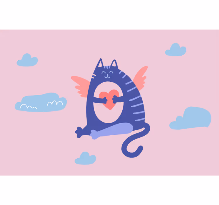 Store enrouleur pour chambre enfant chat volant adorable - TenStickers