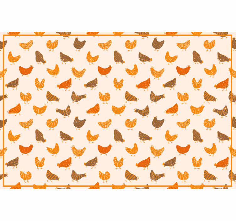Store enrouleur pour chambre enfant motif poussin orange - TenStickers