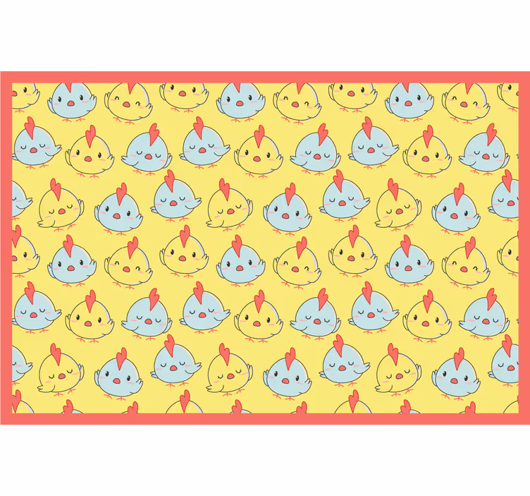 Store enrouleur pour chambre enfant motif poussin jaune - TenStickers