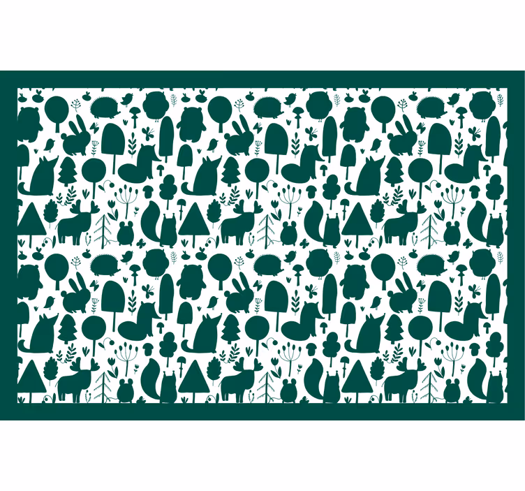 Store enrouleur pour chambre enfant silhouette animale forêt - TenStickers