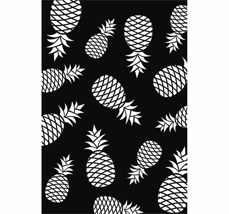 Store enrouleur cuisine motif ananas dessin - TenStickers
