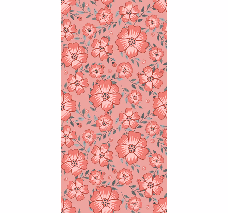 Store enrouleur cuisine fleur marguerite rose - TenStickers