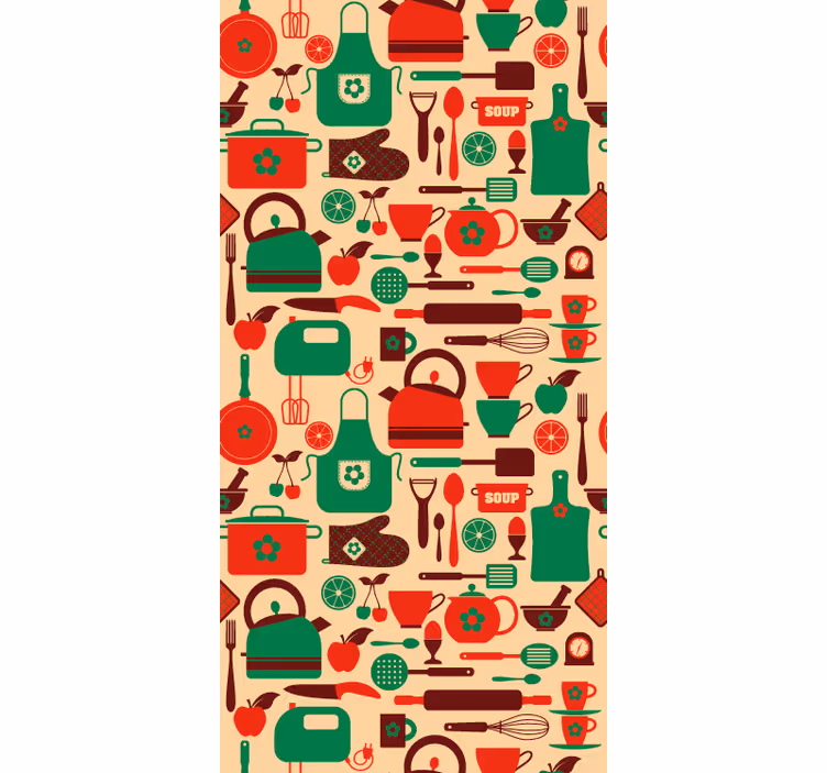 Store enrouleur cuisine adhésif pour meubles de cuisine - TenStickers