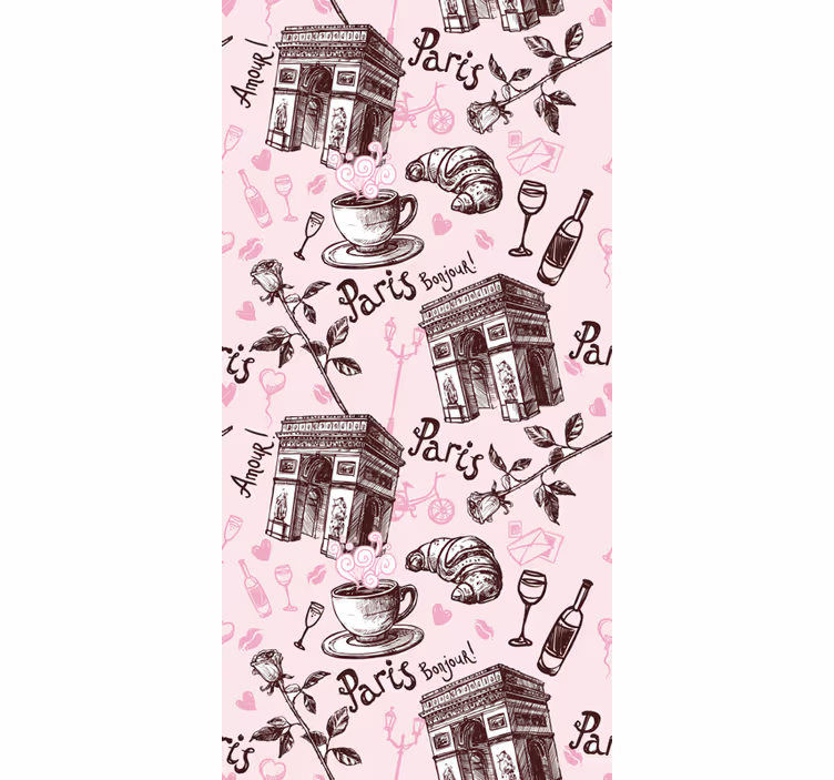 Store enrouleur cuisine paris romantique - TenStickers