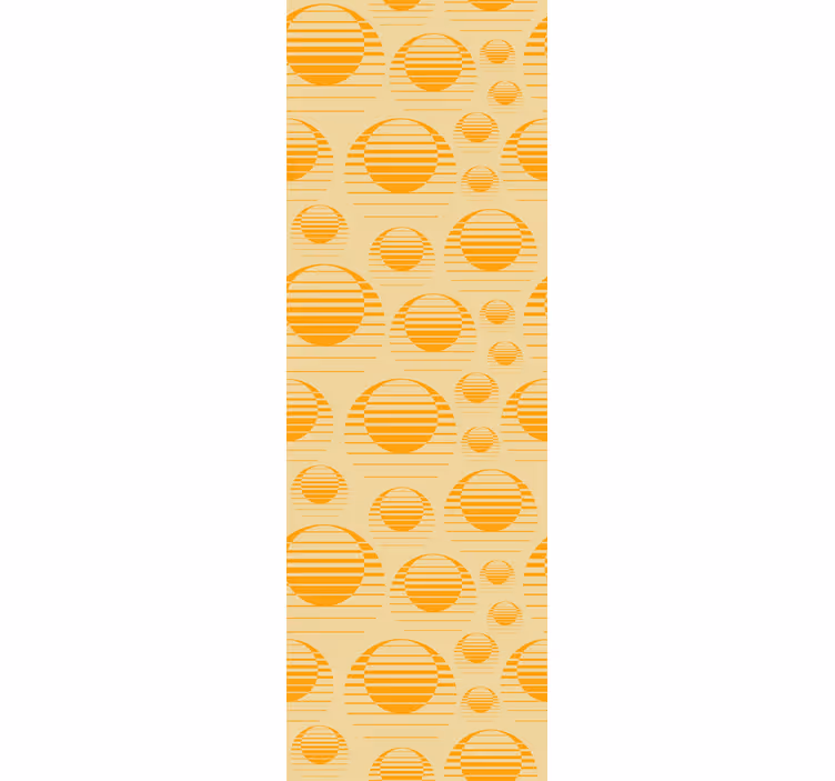 Store enrouleur cuisine dessin rétro soleil frigo - TenStickers