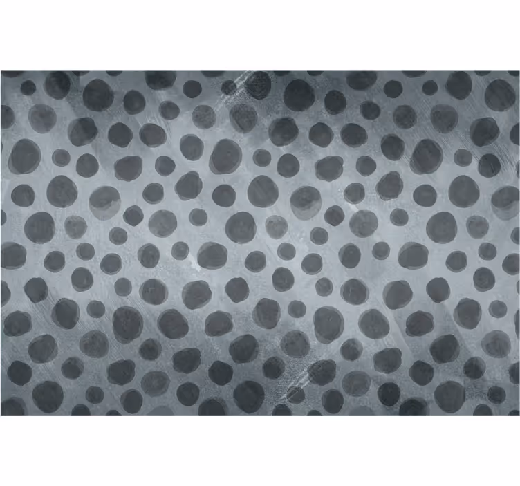 Store enrouleur noir cercles en tons de gris - TenStickers