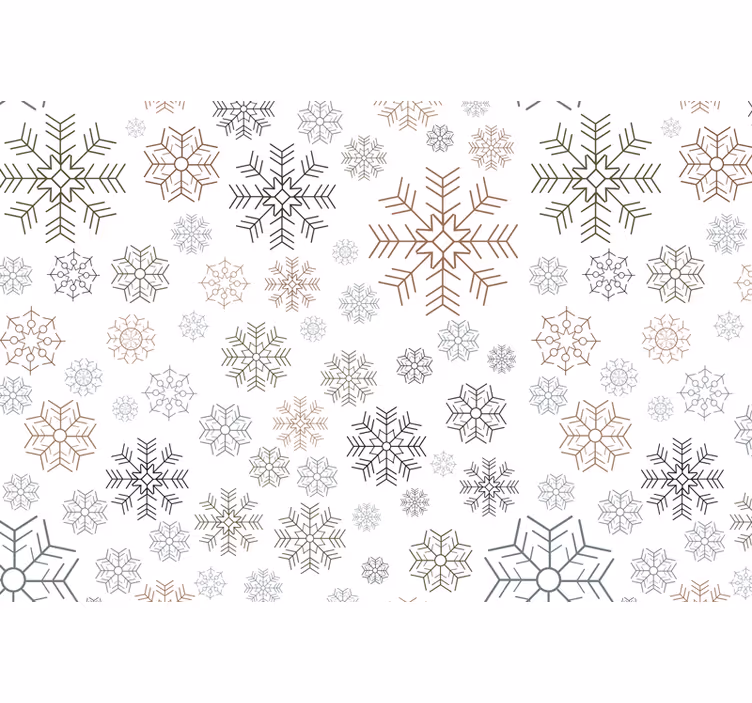 Store enrouleur gris motifs flocons de neige - TenStickers