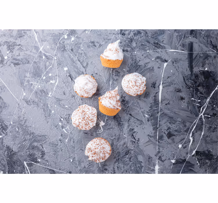 Store enrouleur gris cupcakes crémeux - TenStickers