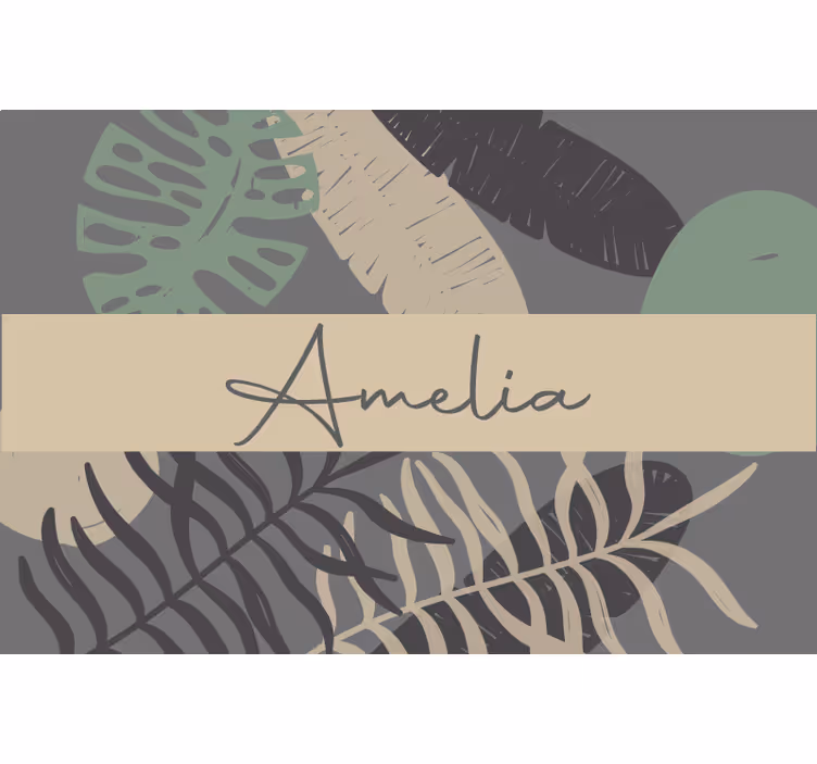 Store enrouleur beige style jungle bohème - TenStickers
