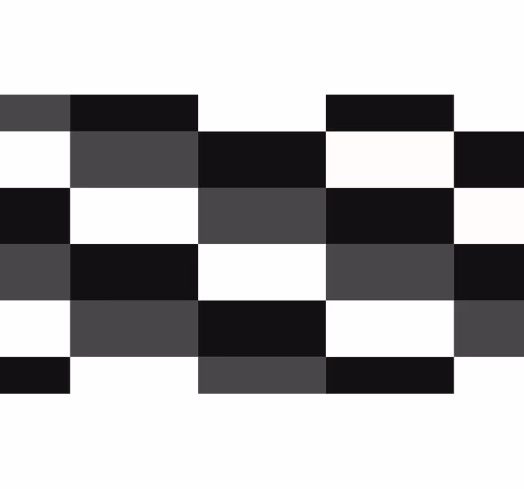 Store enrouleur bureaux rectangles blancs, gris et noirs - TenStickers