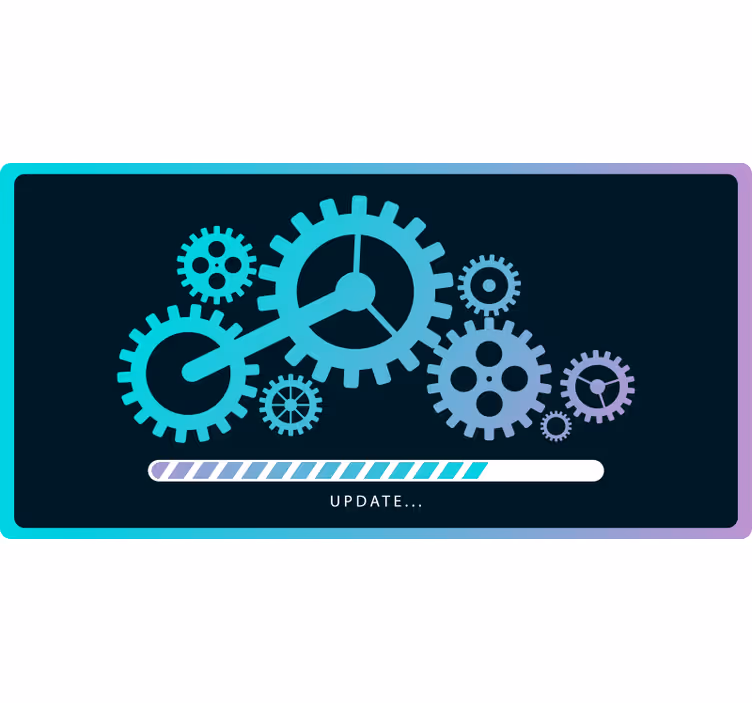 Store enrouleur bureaux rouages de chargement - TenStickers