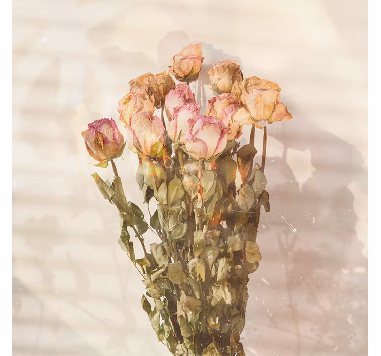Store enrouleur salon fleurs sauvages cottagecore - TenStickers
