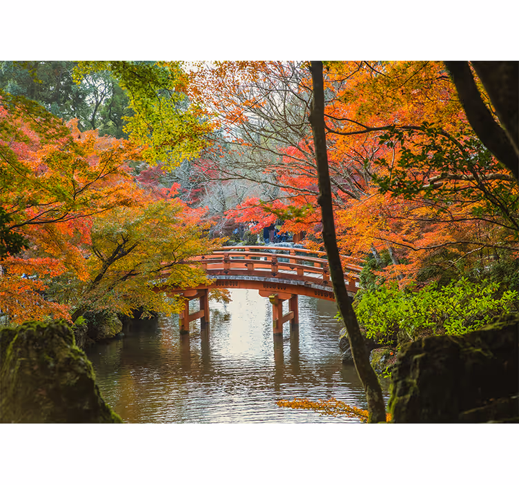 Store enrouleur chambre jardin japonais - TenStickers