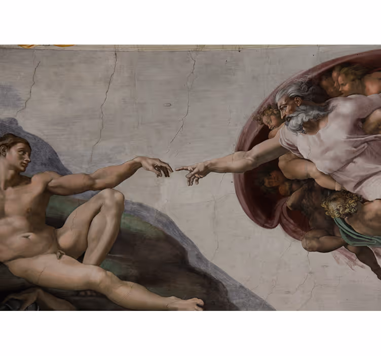 Store enrouleur chambre tableau de la création d'adam - TenStickers