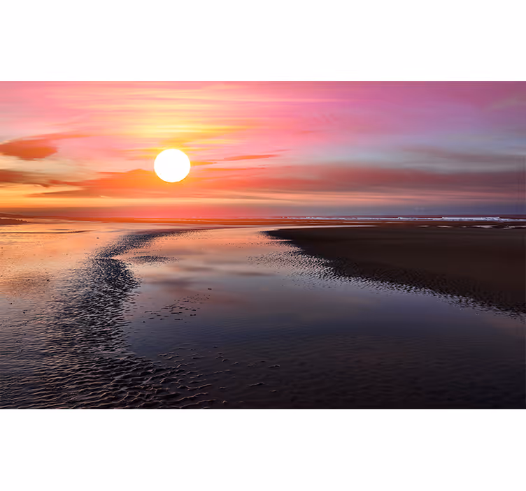 Store enrouleur chambre coucher de soleil polonais - TenStickers