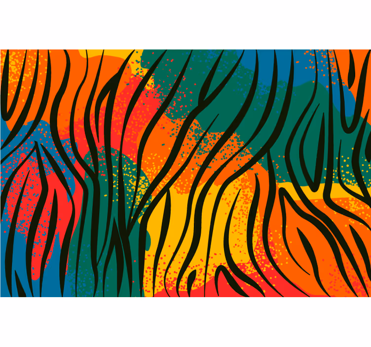 Store enrouleur chambre motif animal africain - TenStickers