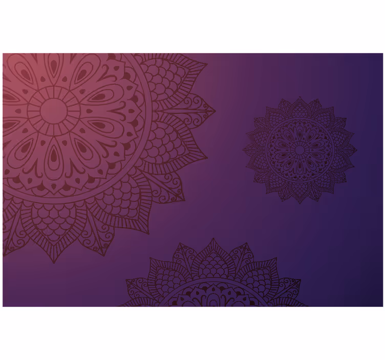 Store enrouleur chambre mandala lumineux bleu et clair - TenStickers