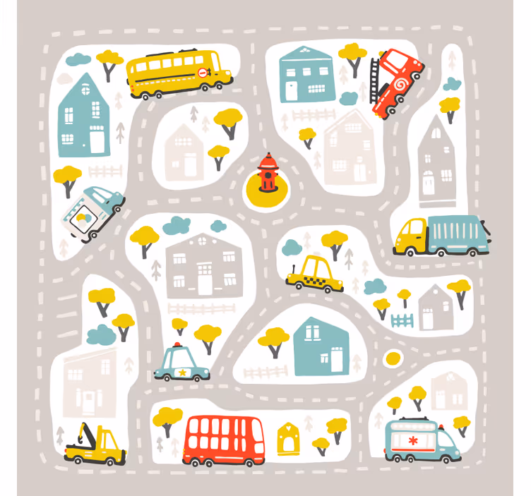 Store enrouleur pour chambre enfant style nordique urbain - TenStickers