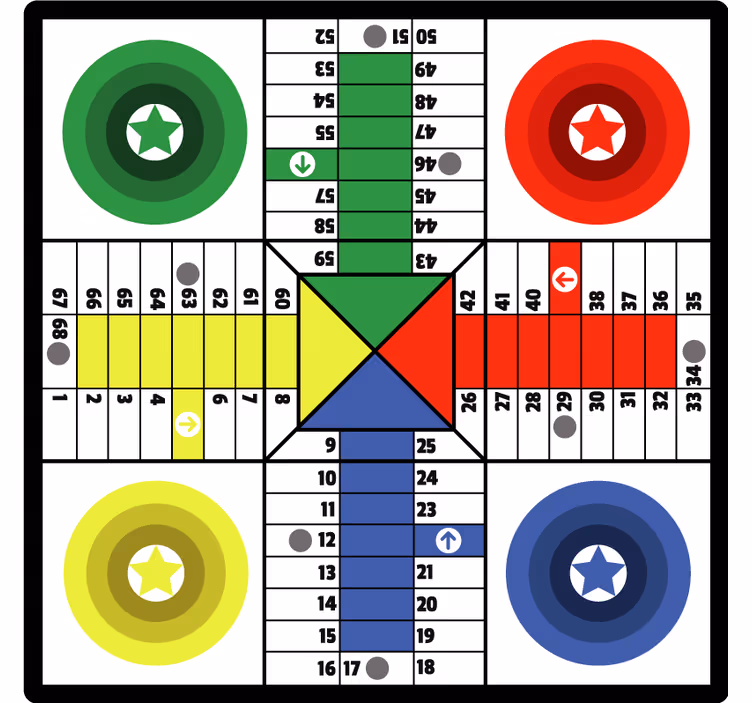 Store enrouleur pour chambre enfant parchis maison - TenStickers