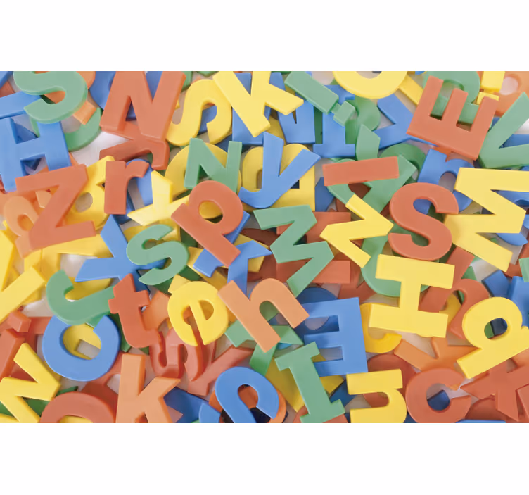Store enrouleur pour chambre enfant alphabet coloré - TenStickers