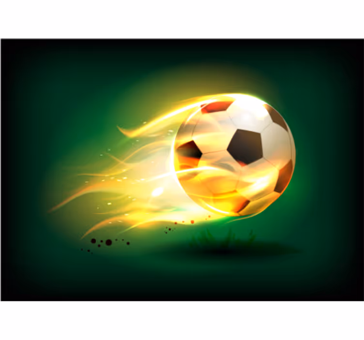 Store enrouleur pour chambre enfant foot enflammé - TenStickers