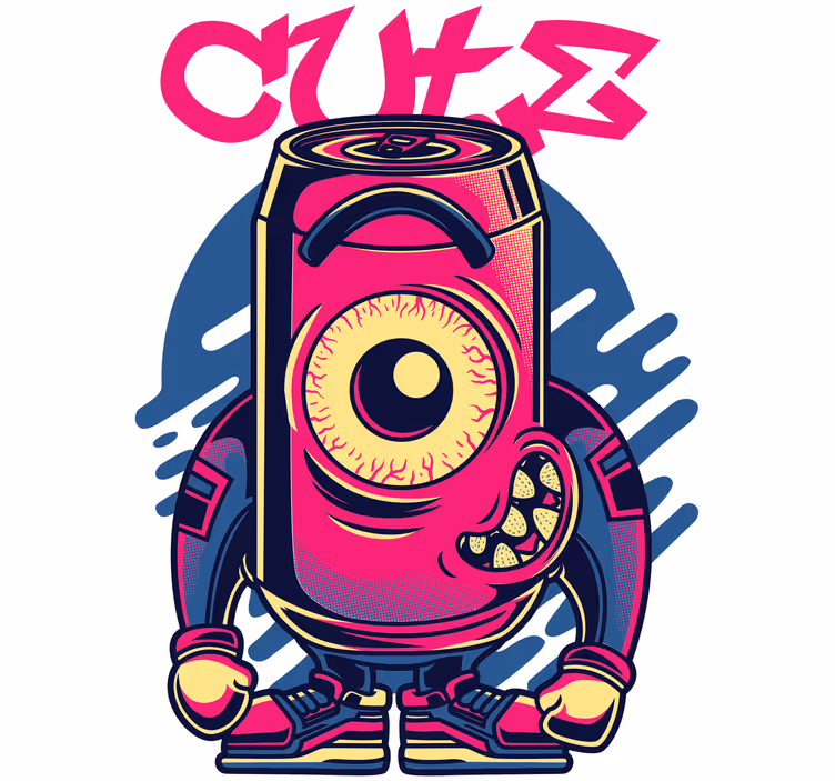 Store enrouleur pour chambre ado graffiti mignon - TenStickers