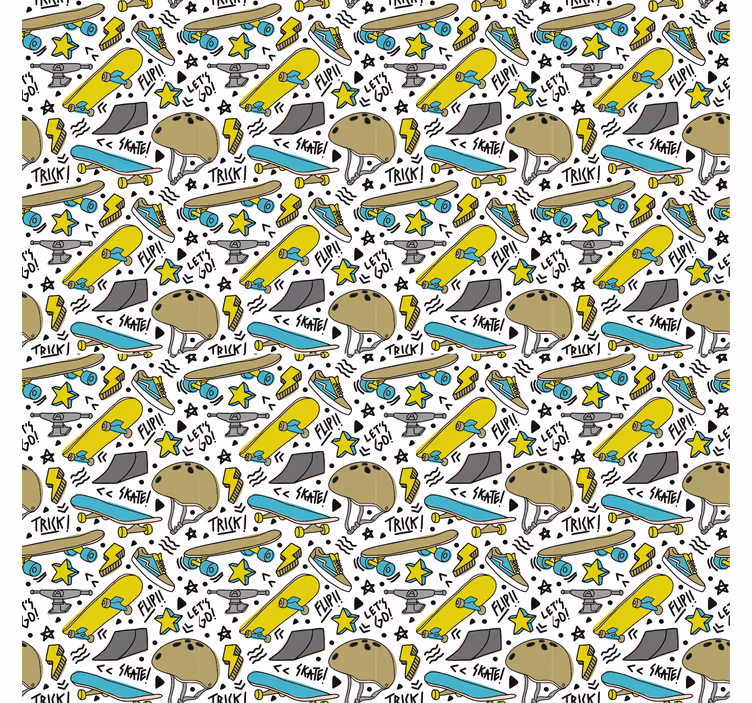 Store enrouleur pour chambre ado motif skate urbain - TenStickers