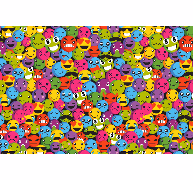 Store enrouleur pour chambre ado composition emoji - TenStickers