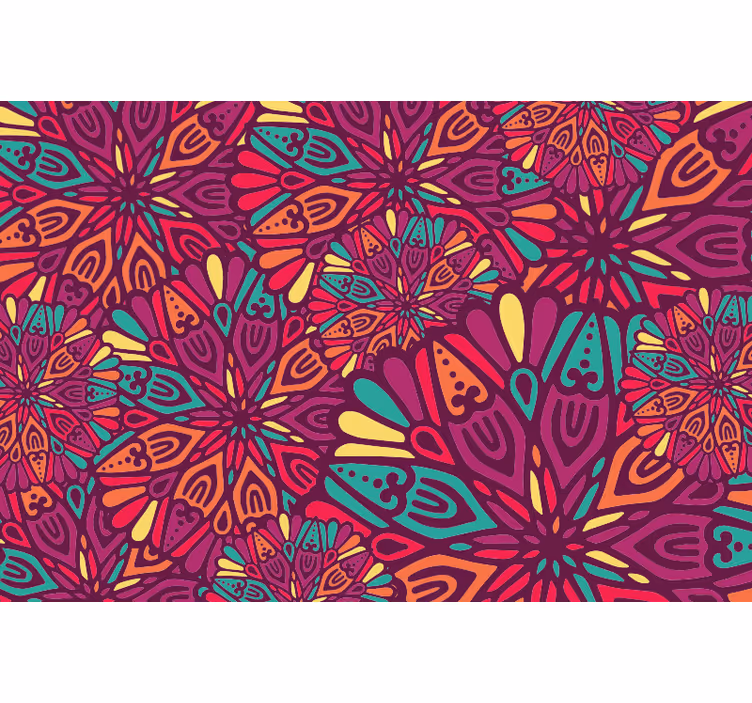 Store enrouleur pour chambre ado mandalas roses - TenStickers