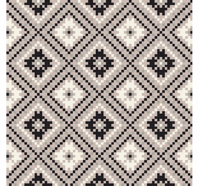 Store enrouleur beige design nordique losanges - TenStickers