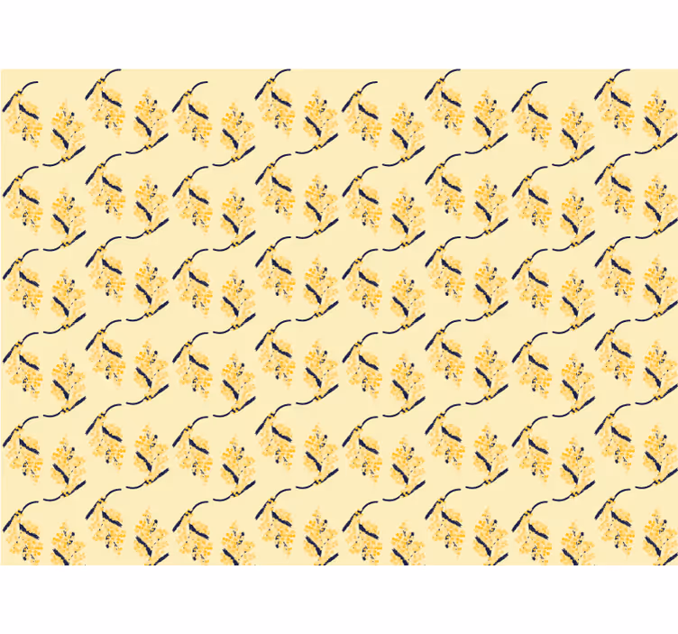 Store enrouleur motif fleur motifs de mimosas - TenStickers