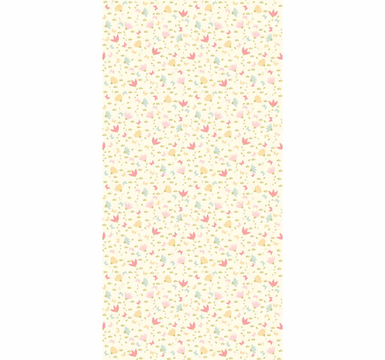 Store enrouleur motif fleur papillons jaunes - TenStickers