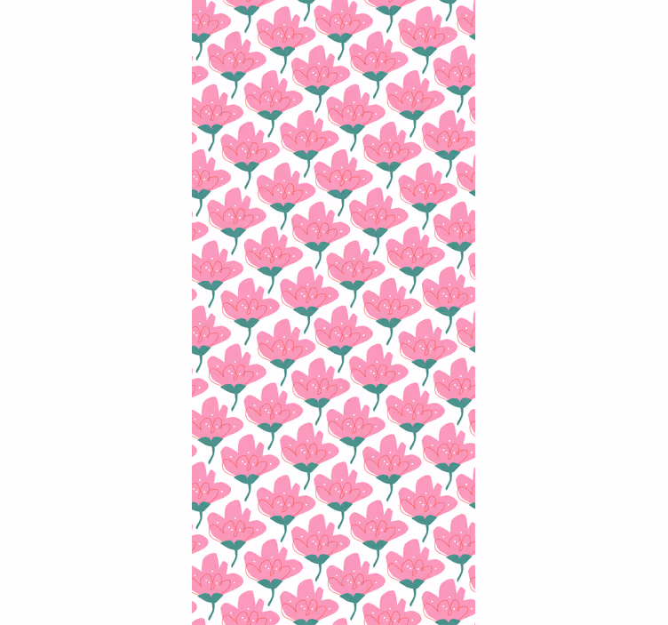Store enrouleur motif fleur fleurs roses - TenStickers
