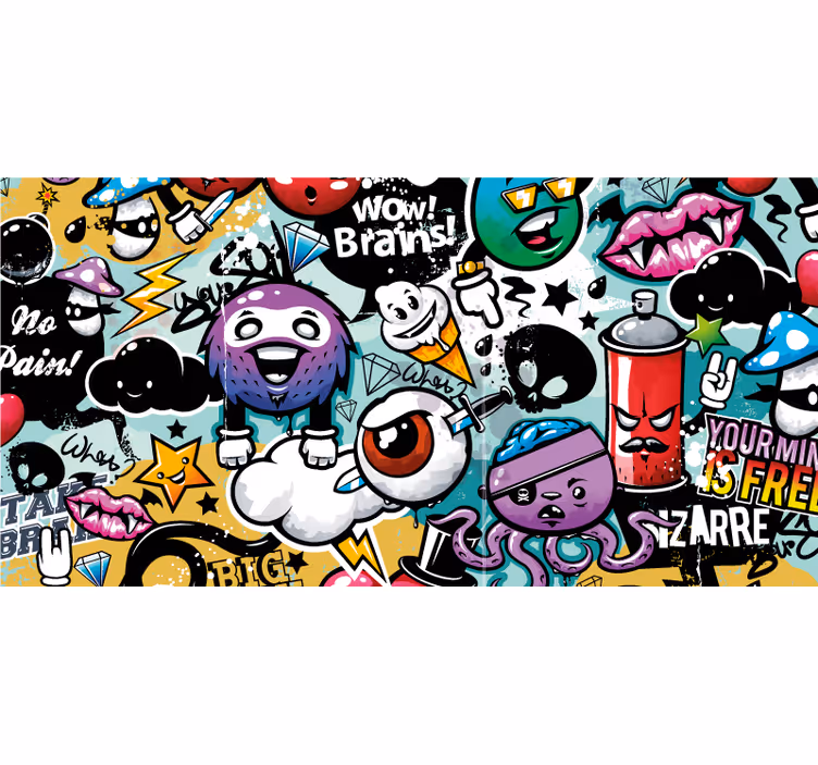 Store enrouleur geek graffiti - TenStickers