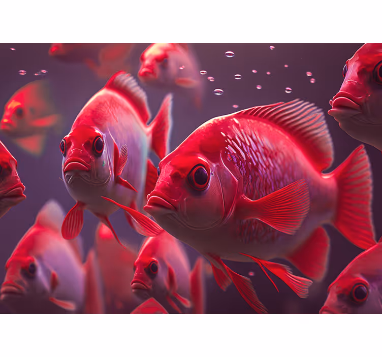 Store enrouleur animaux aquarium poisson rouge - TenStickers