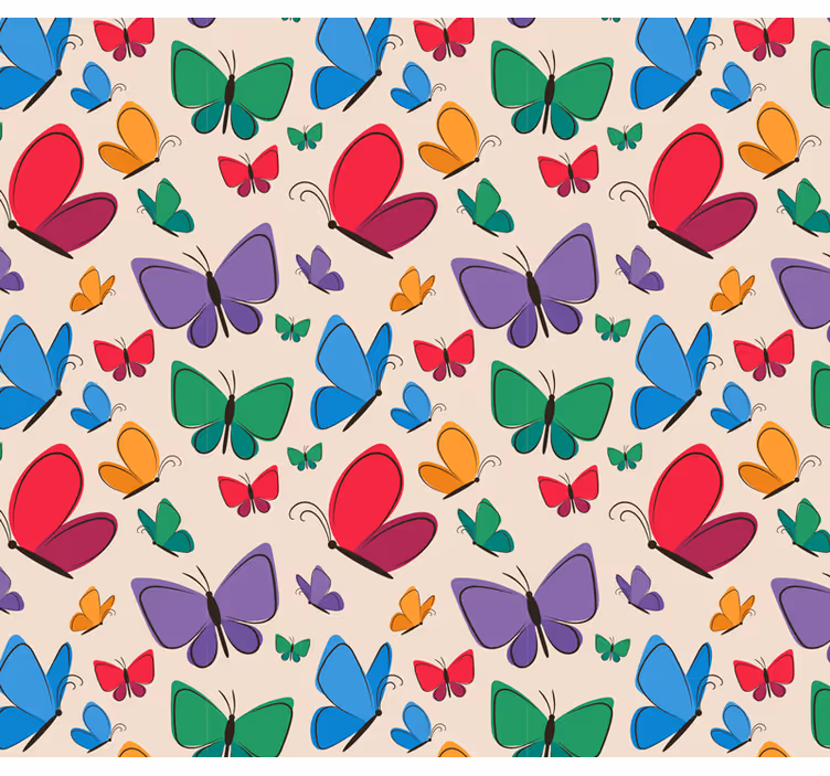 Store enrouleur animaux papillons volants pour enfants - TenStickers