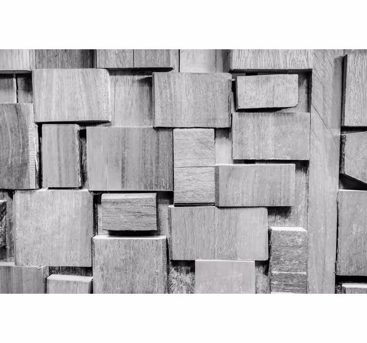 Store enrouleur gris texture bois foncé 3d - TenStickers