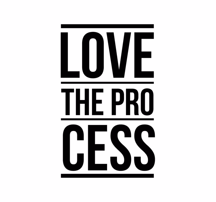 Store enrouleur bureaux aimez le processus - TenStickers