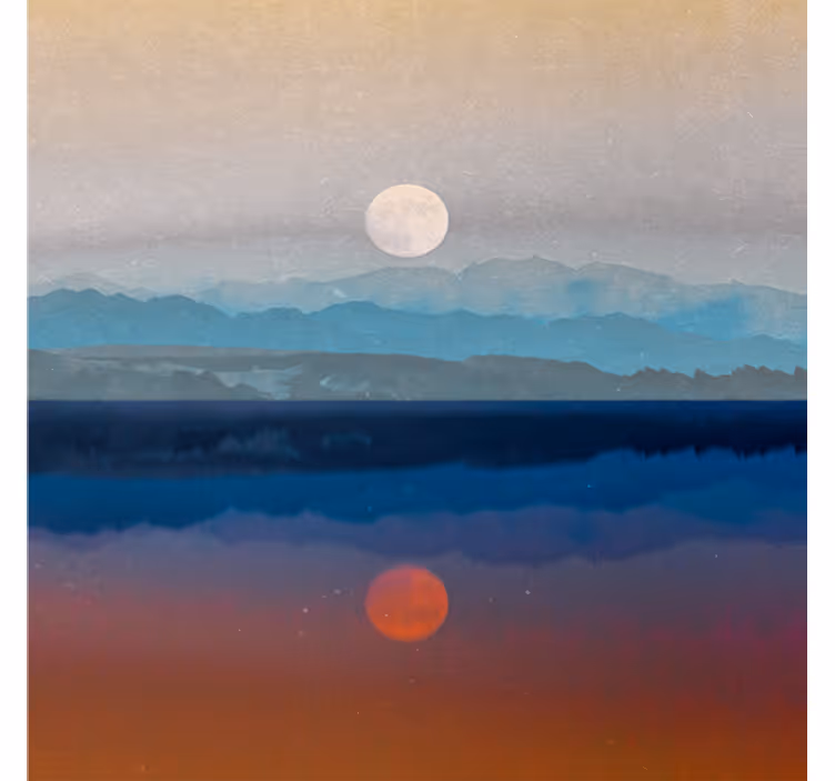 Store enrouleur bureaux design de lune magnifique - TenStickers