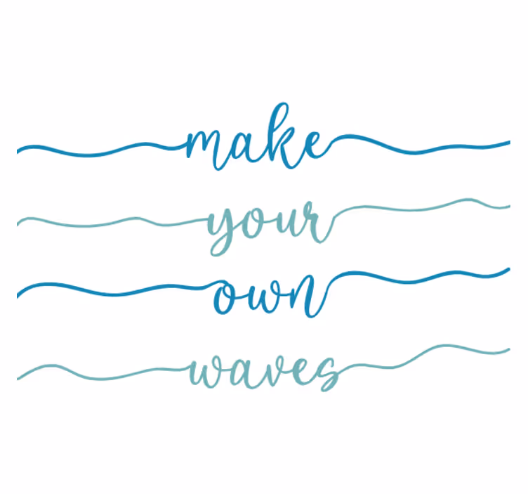 Store enrouleur bureaux créez vos propres vagues - TenStickers
