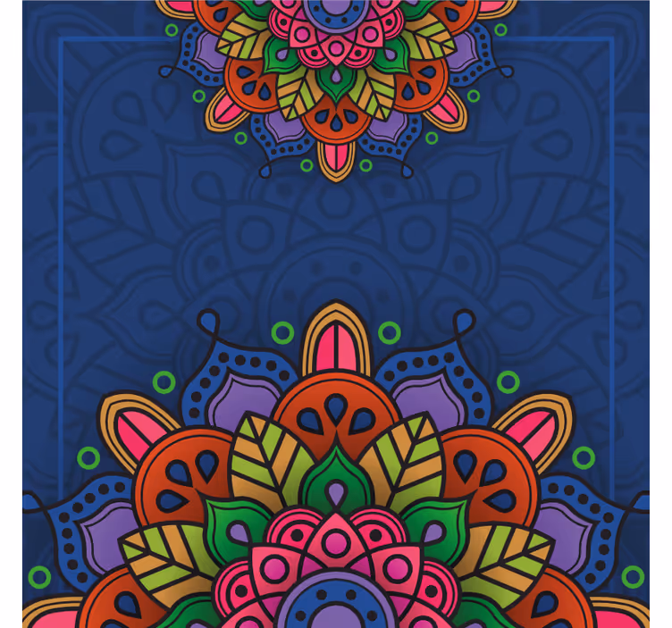 Store enrouleur bureaux motif mandala dessiné - TenStickers