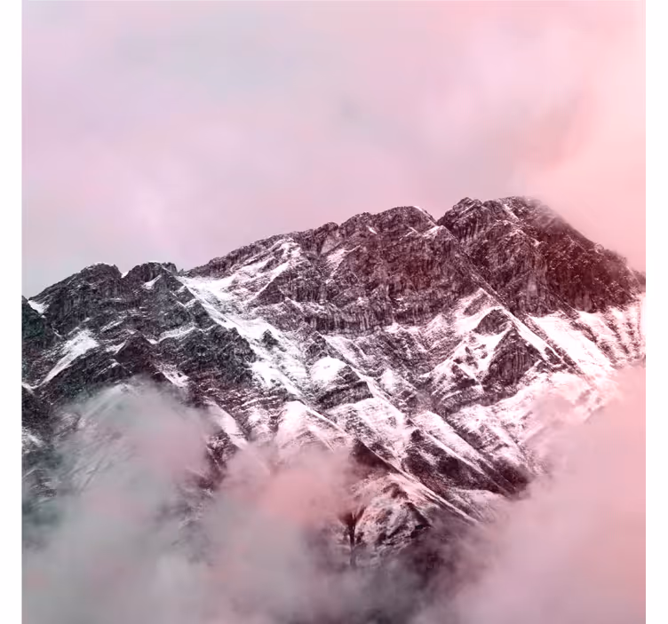 Store enrouleur bureaux couleurs esthétiques de montagnes - TenStickers