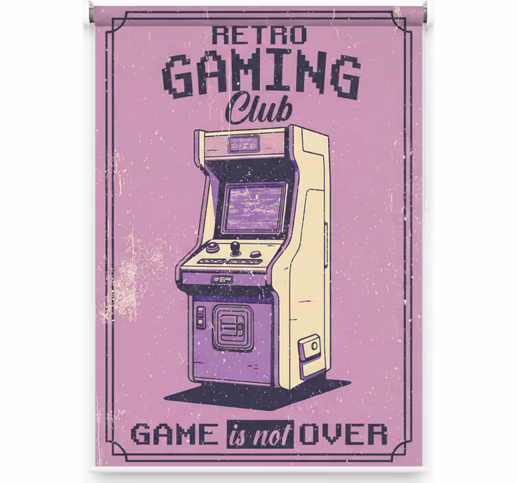 Store enrouleur pour chambre ado club de jeux rétro - TenStickers